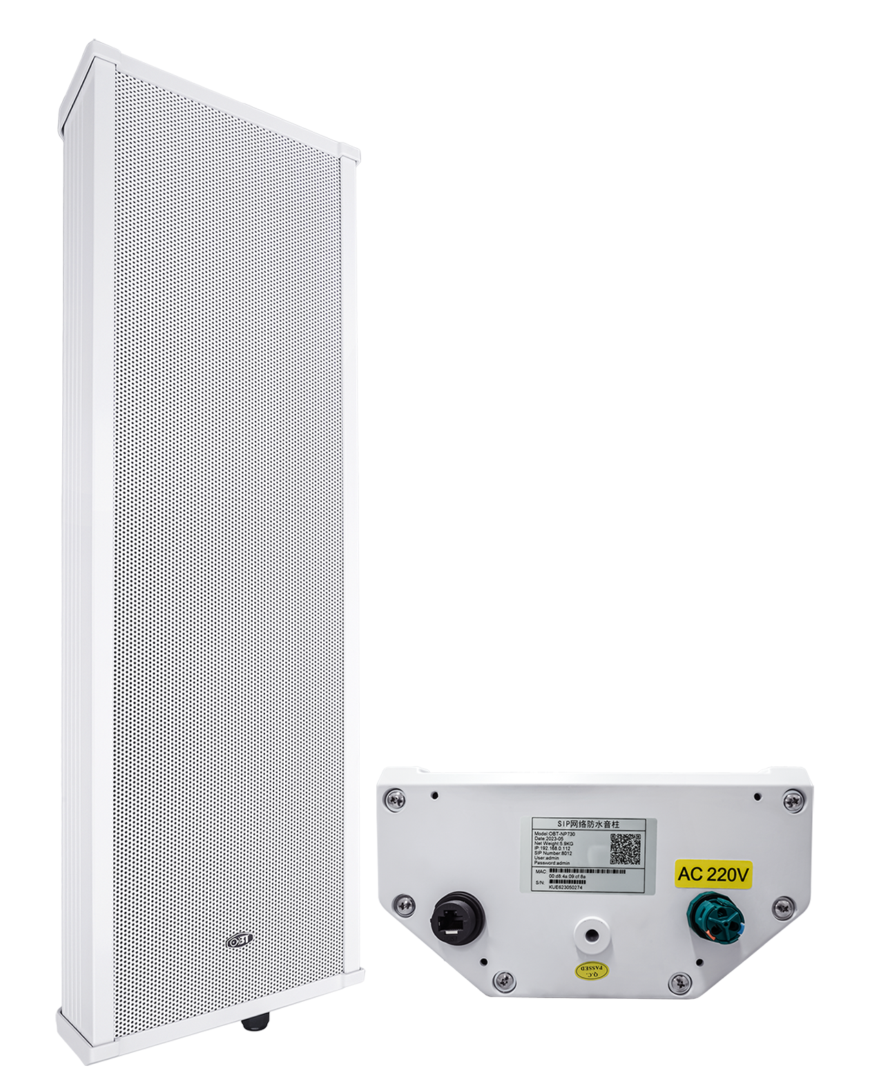 IPSIP網絡防水音柱 OBT-NP730