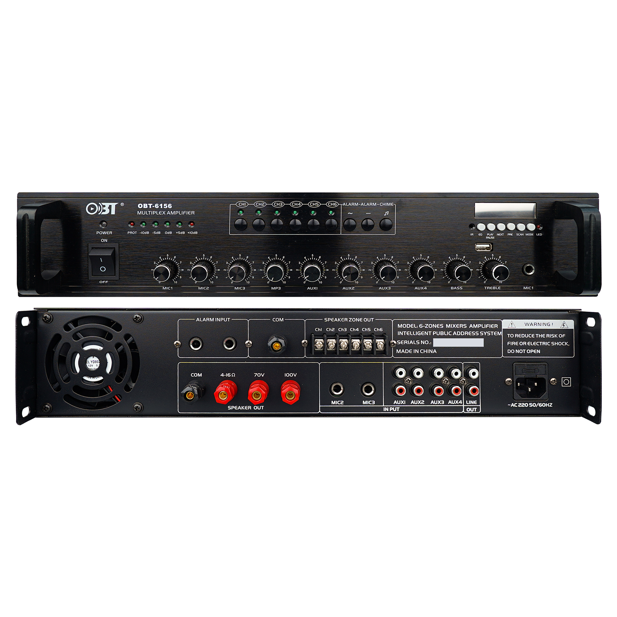 六分區(qū)定壓功放機 OBT-6156