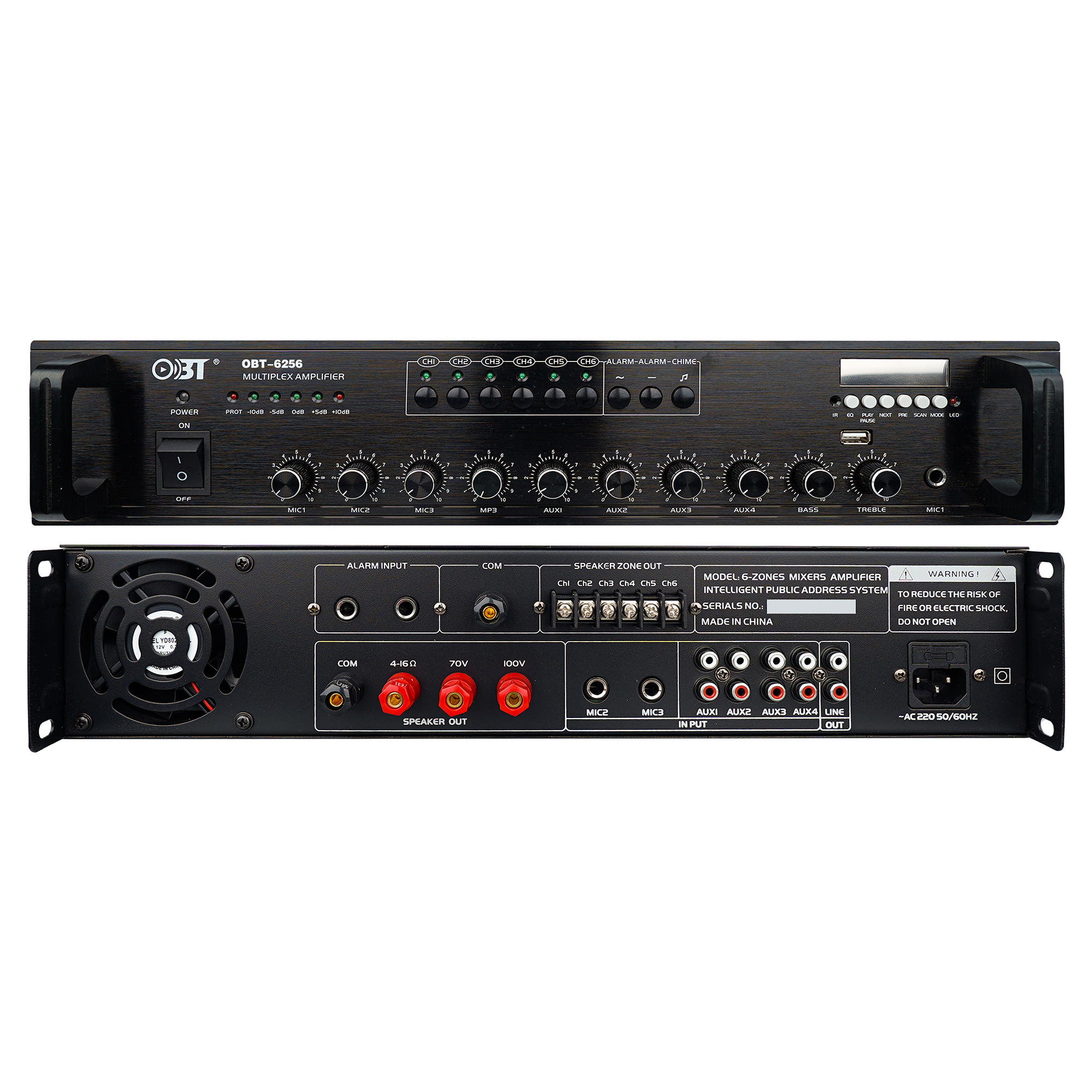 六分區(qū)定壓功放機 OBT-6256